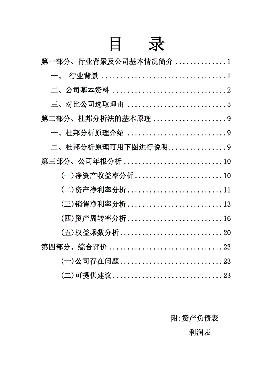 财务报表分析报告之模板_第2页