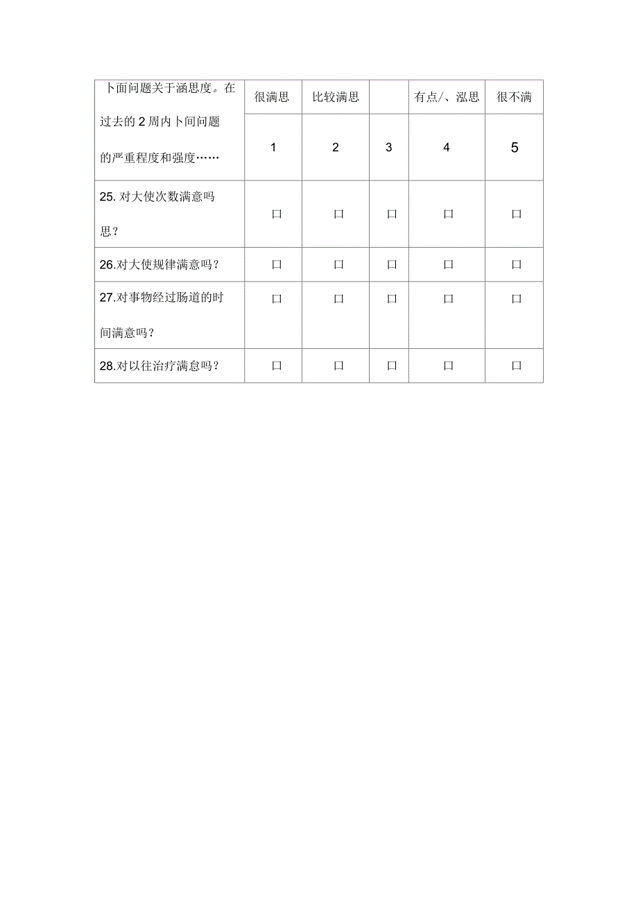 中文版便秘患者生活质量量表_第4页