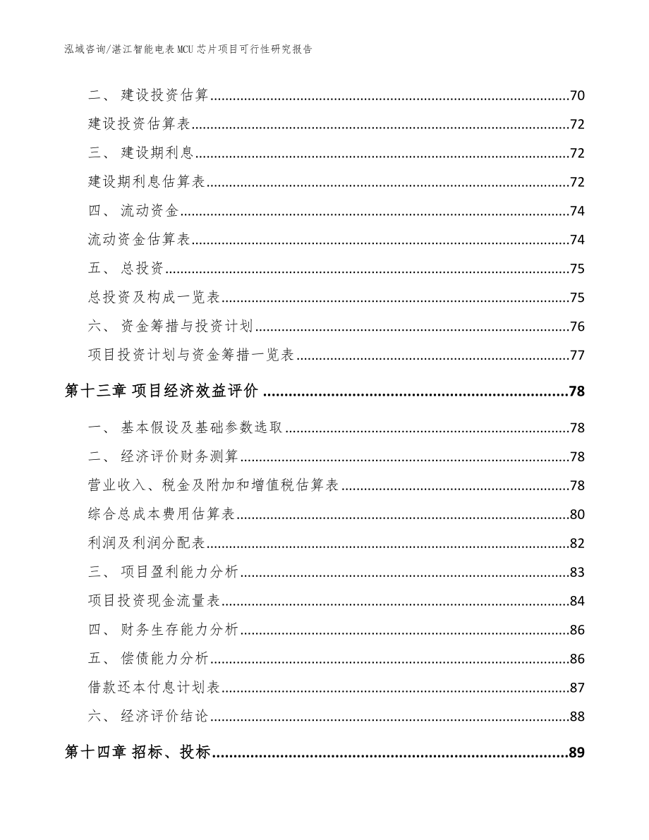 湛江智能电表MCU芯片项目可行性研究报告_范文模板_第4页