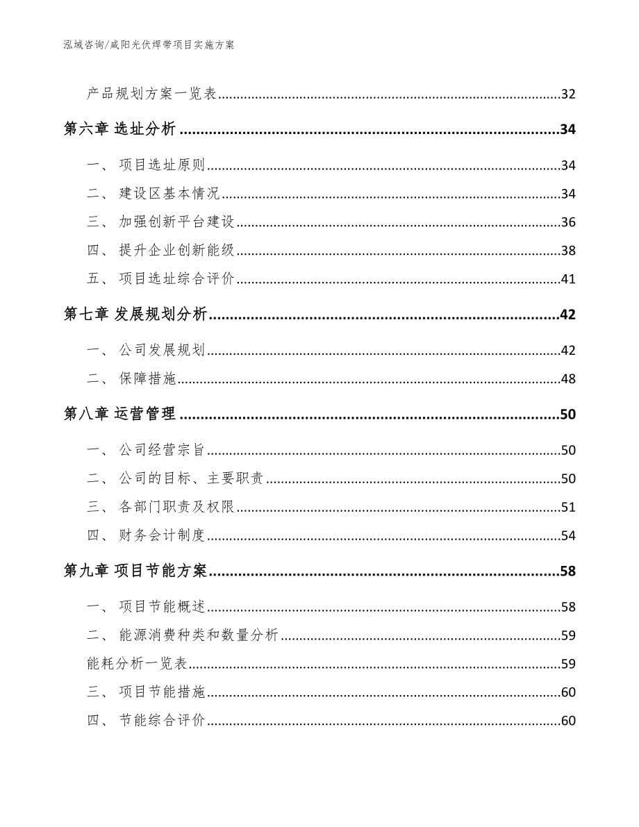 咸阳光伏焊带项目实施方案模板范文_第5页