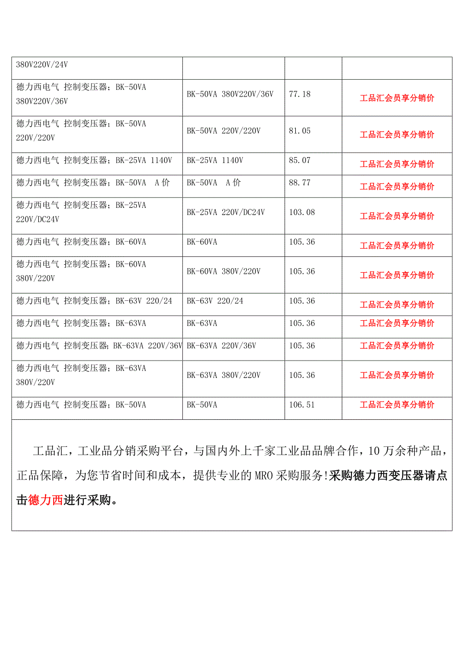 德力西控制变压器型号_第3页