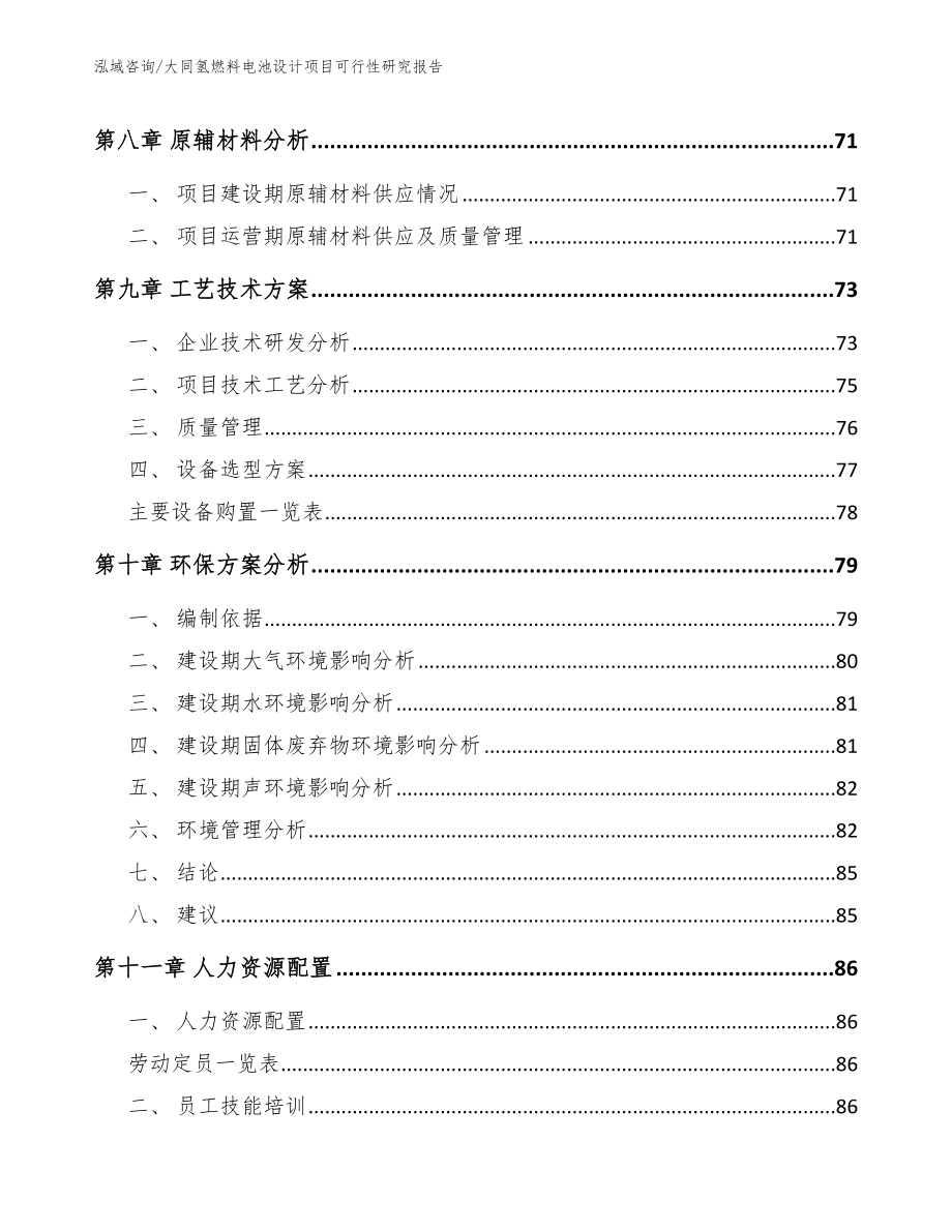 大同氢燃料电池设计项目可行性研究报告_参考模板_第3页