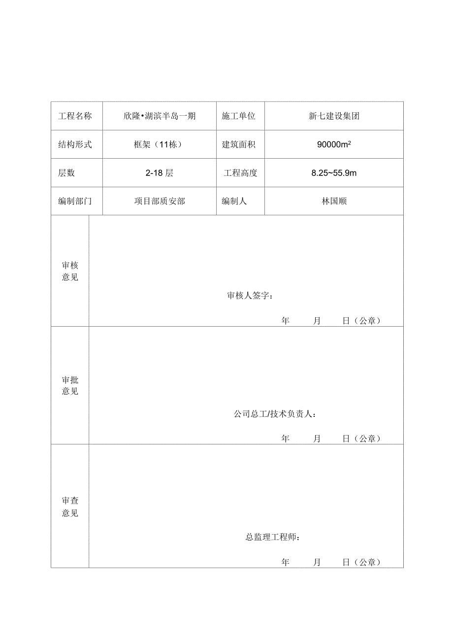 专项施工方案设计审批表_第5页