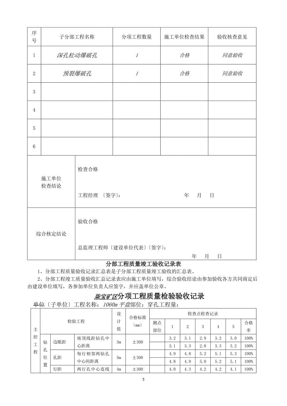 露天矿矿建竣工验收资料_第5页