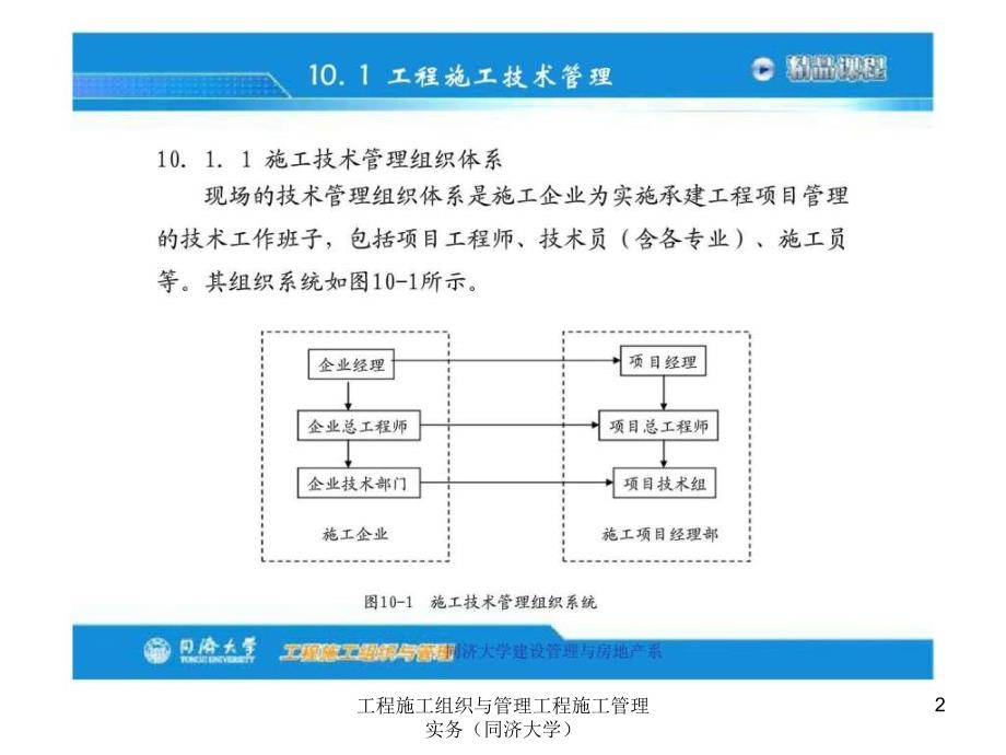 工程施工组织与管理工程施工管理实务同济大学课件_第2页