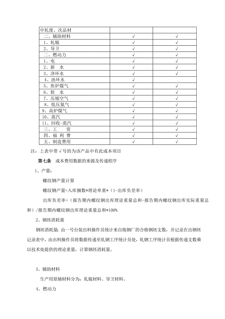 轧钢厂成本核算细则4.21_第3页