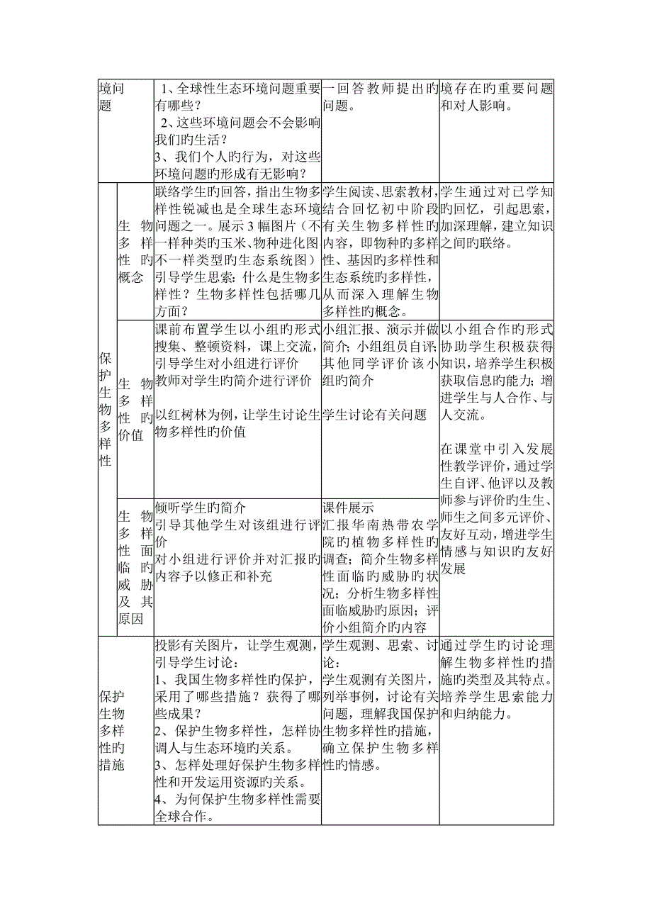 《保护我们共同的家园》的教学设计与反思_第3页