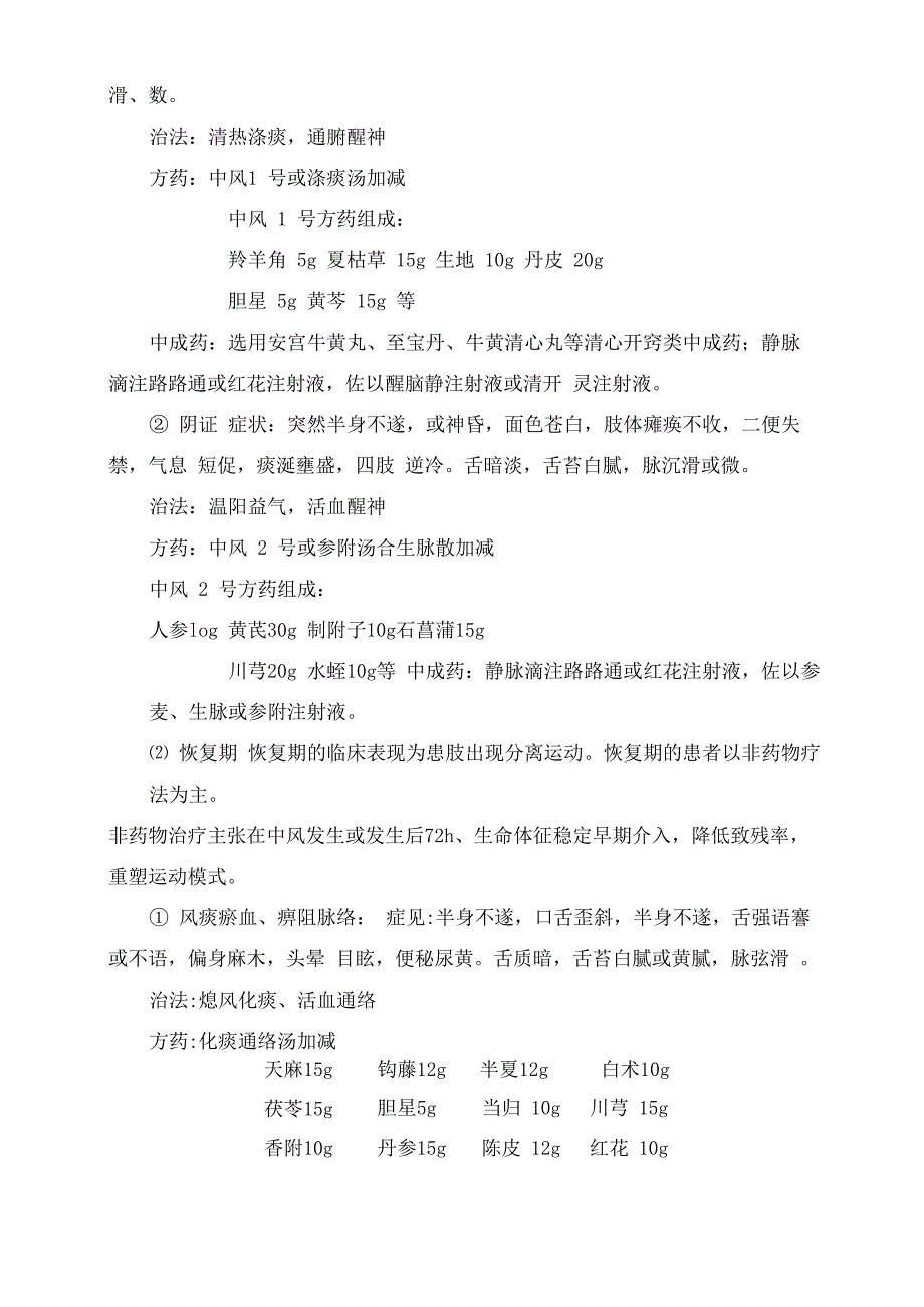 康复科常见病及中医优势病种诊疗方案_第3页