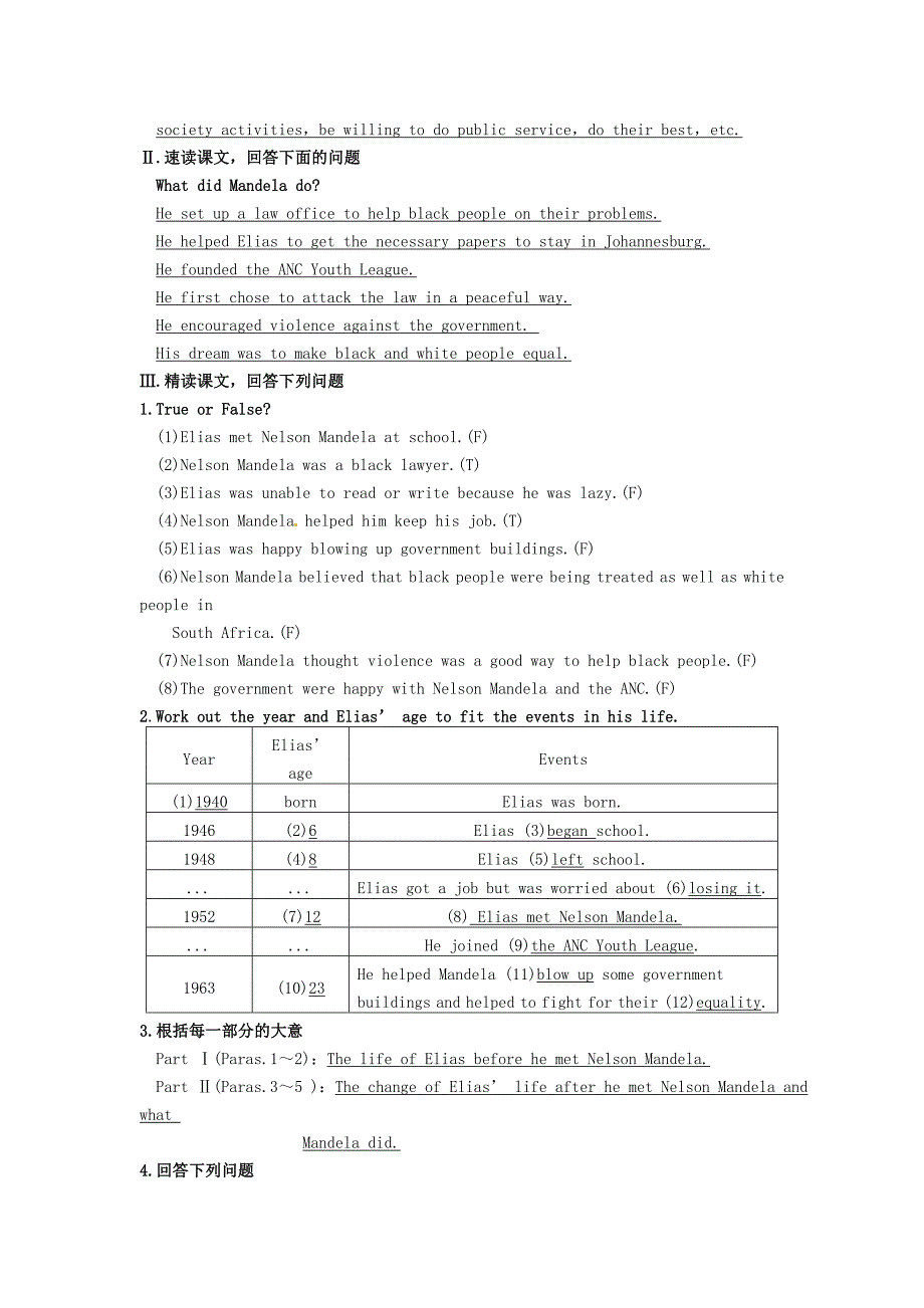 高中英语Unit5NelsonMandela同步教材导学新人教版必修_第2页