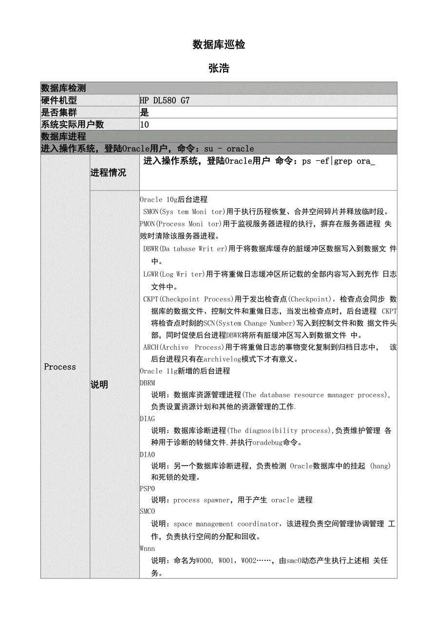 数据库巡检手册_第1页