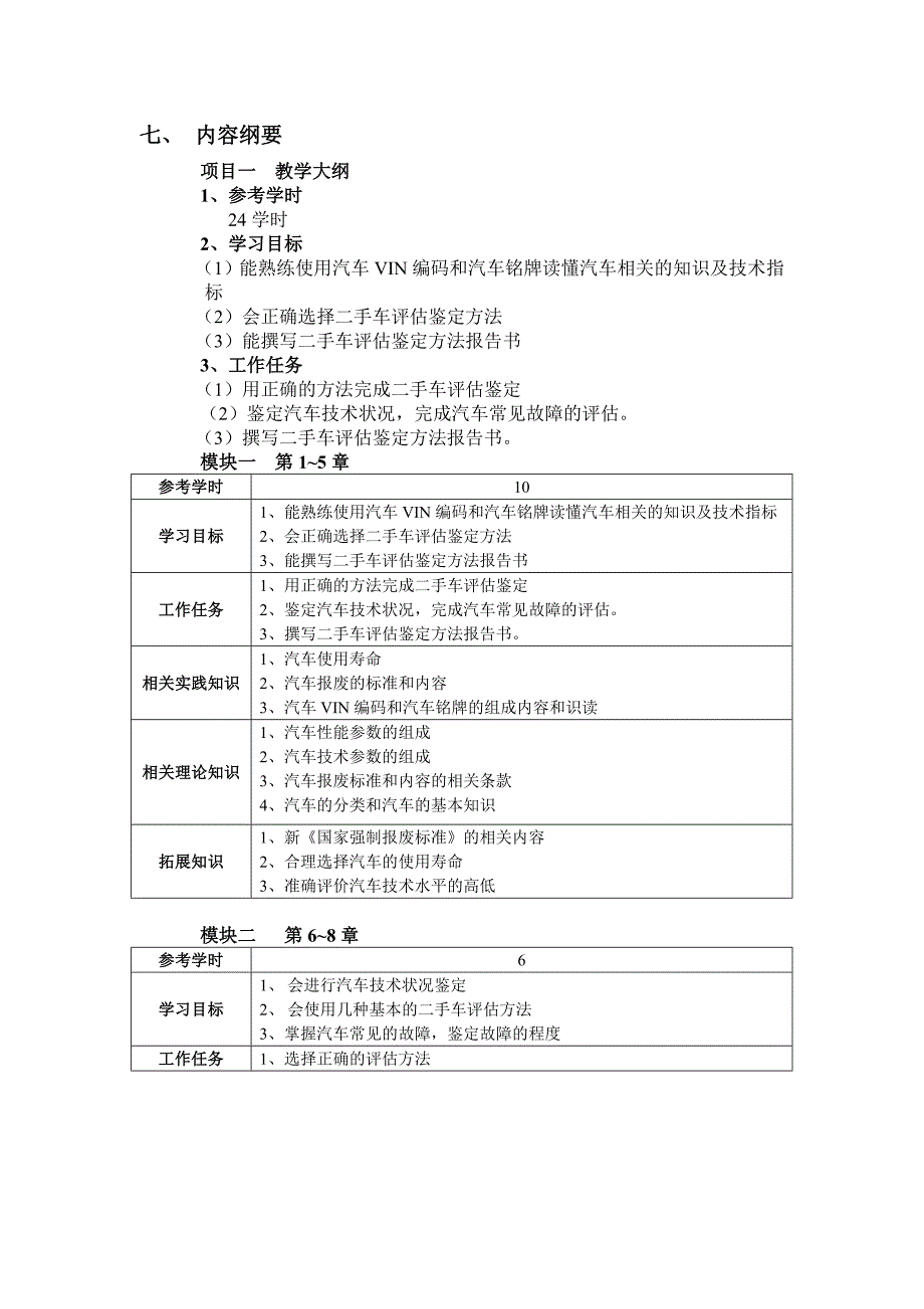 汽车评估实务课程分析_第4页