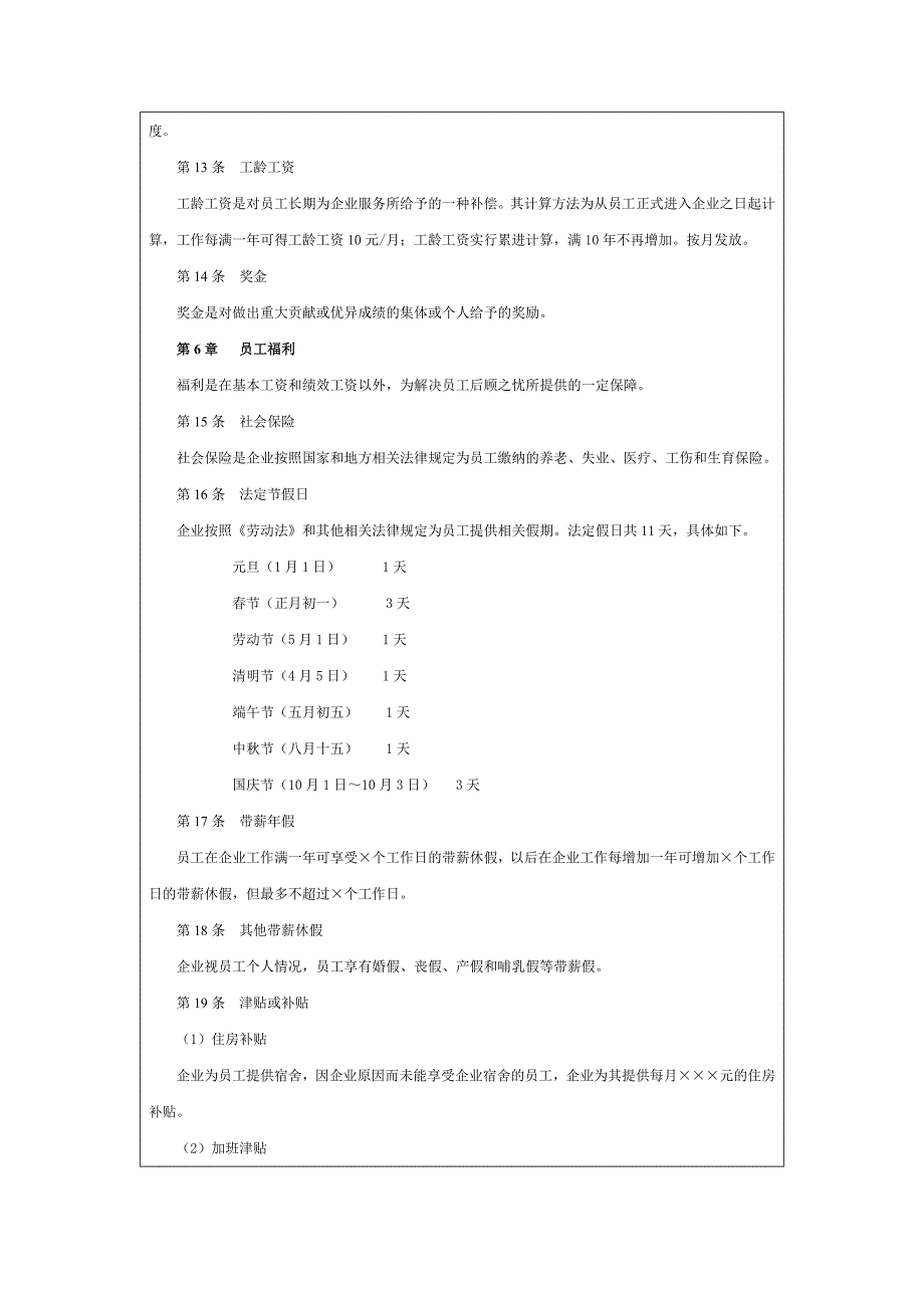 员工薪酬管理制度（含福利奖金津贴）_第3页