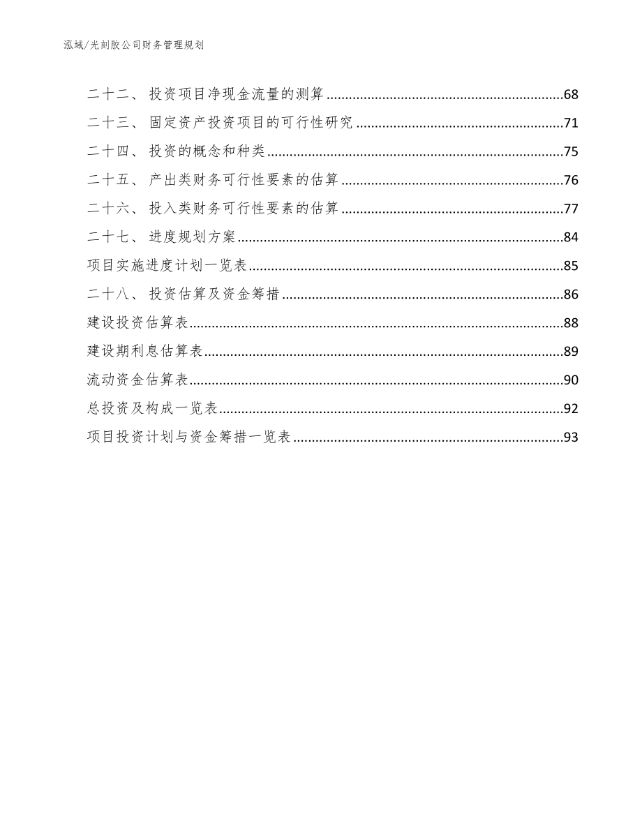 光刻胶公司财务管理规划_第3页