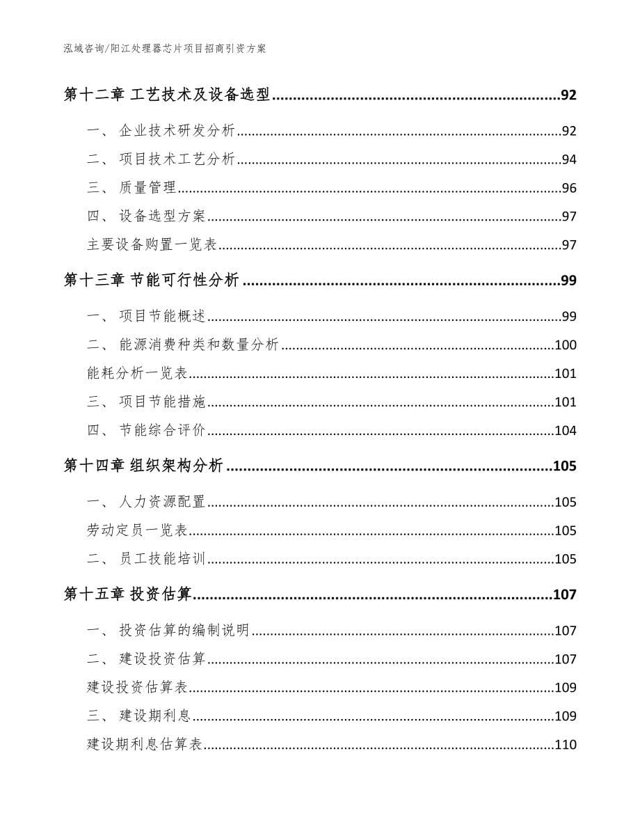 阳江处理器芯片项目招商引资方案【范文参考】_第5页