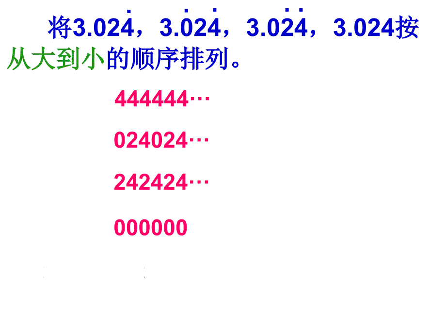 五上数学《循环小数比较大小》_第1页