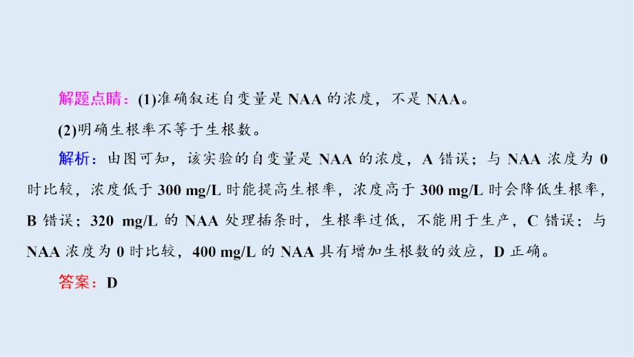 高三一轮总复习生物课件：专项强化课9　植物激素调节相关实验探究_第4页