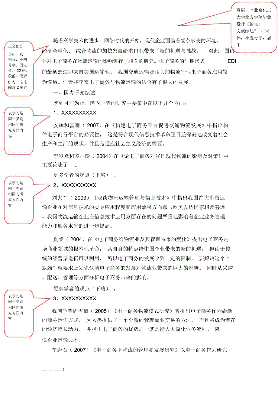 (完整版)文献综述模板(模板)_第2页