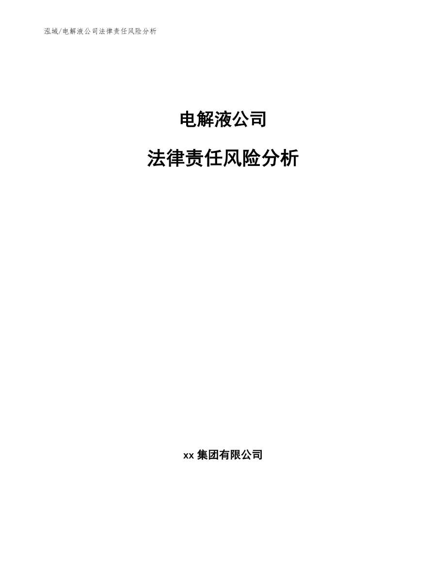 电解液公司法律责任风险分析_第1页