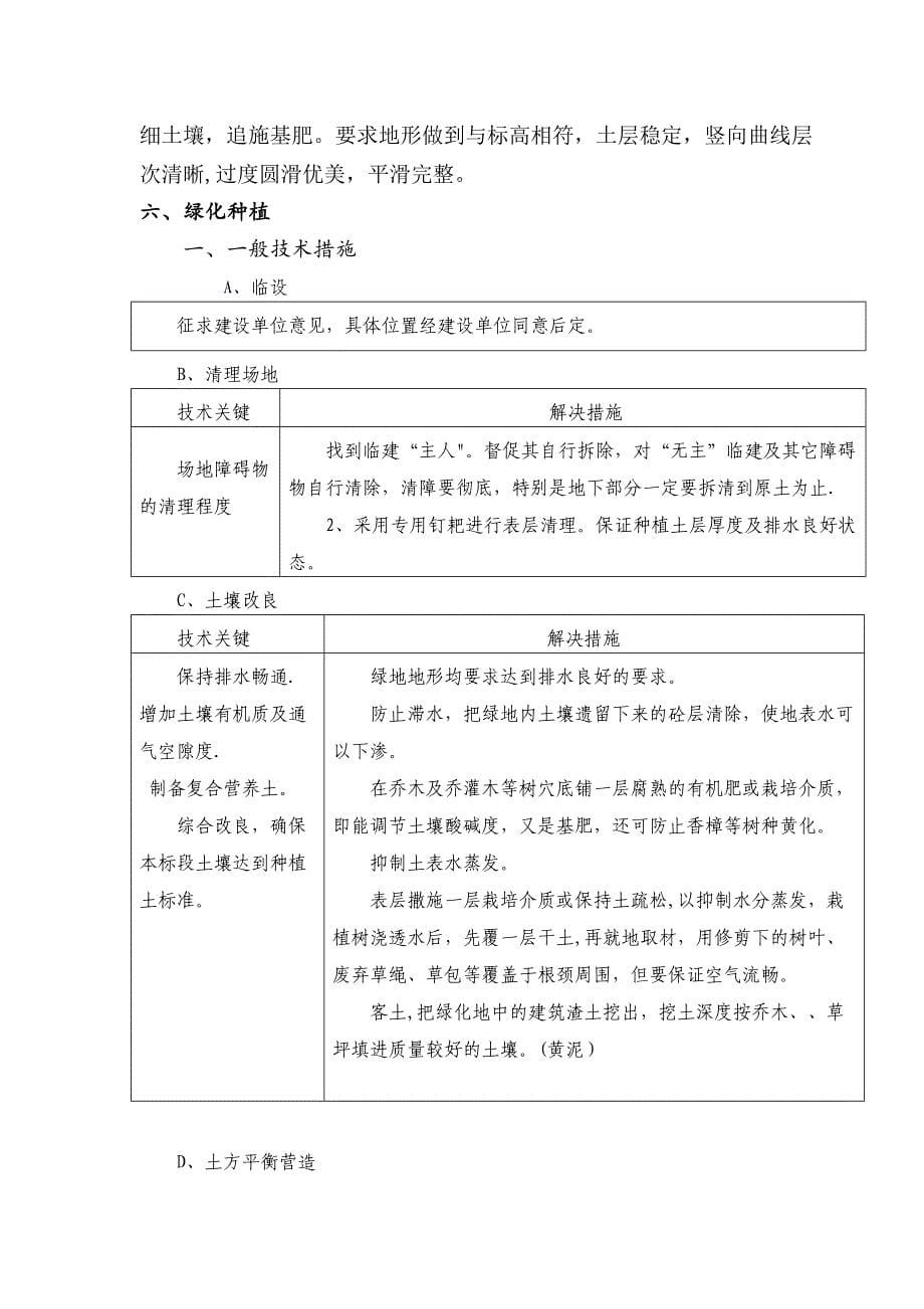 【施工方案】绿化工程施工方案69262(DOC 15页)_第5页