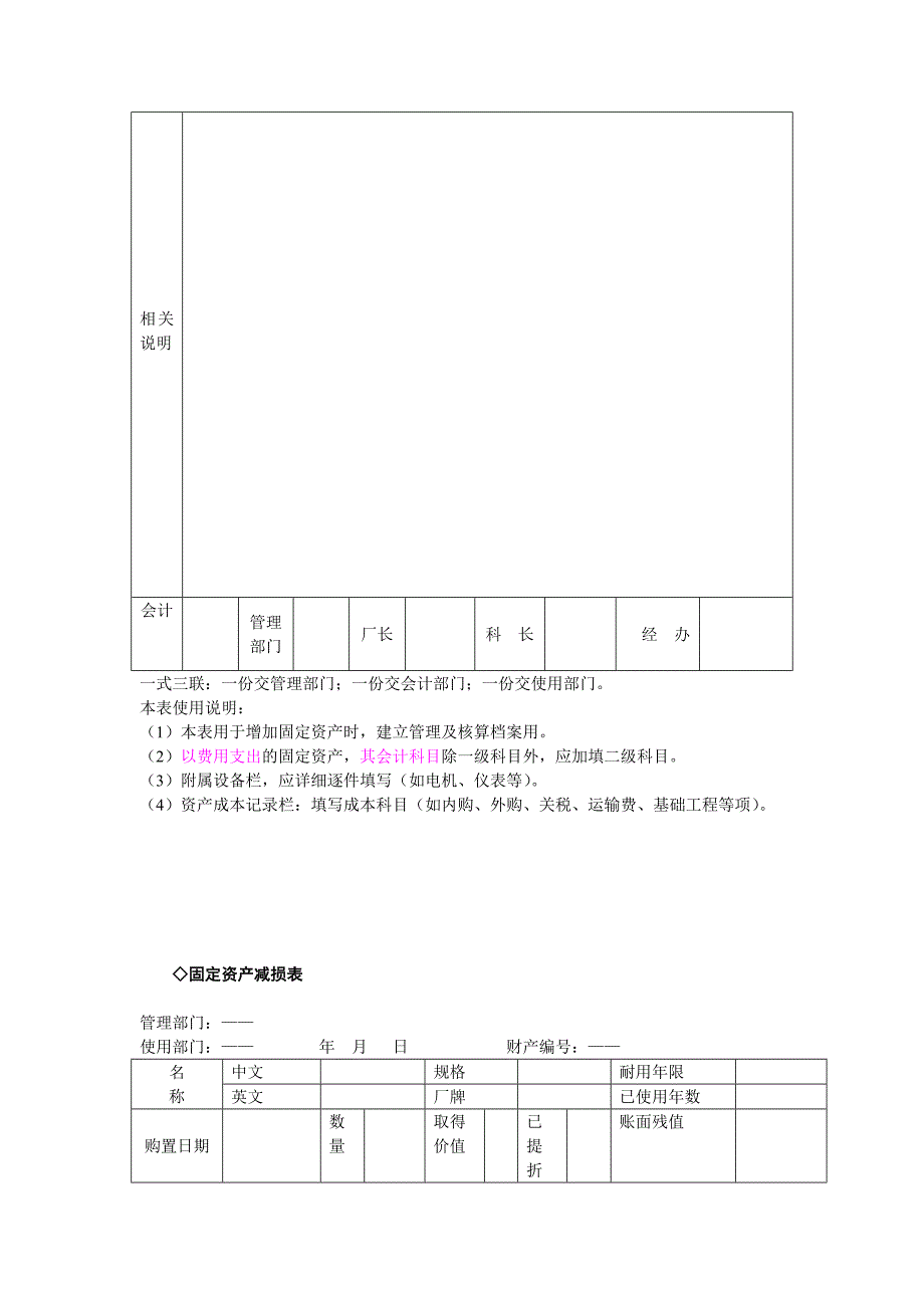 固定资产和应付账款管理表单_第4页