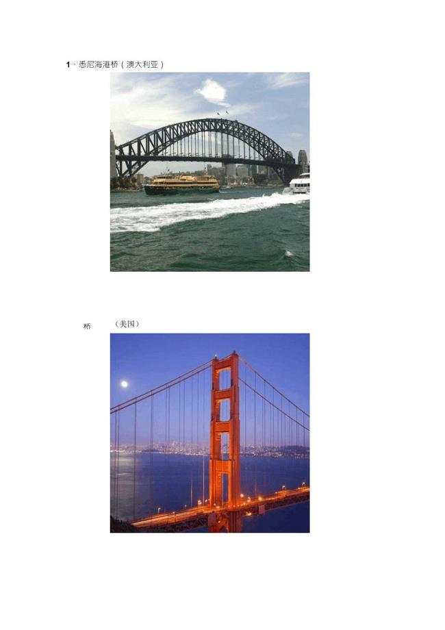 世界上有名的大桥(图)