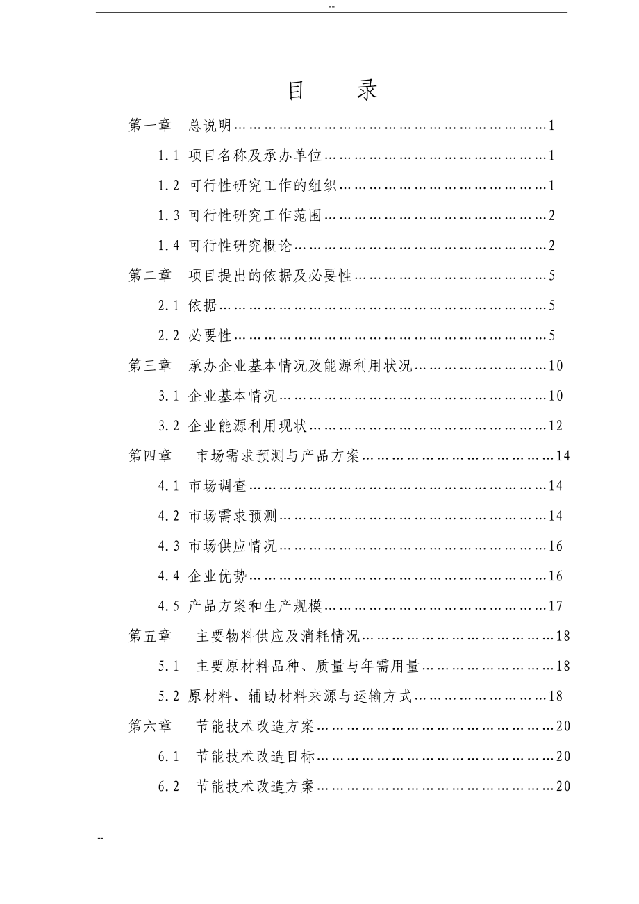 煤气炉替代煤窑炉节能技术改造项目可行性研究报告_第2页