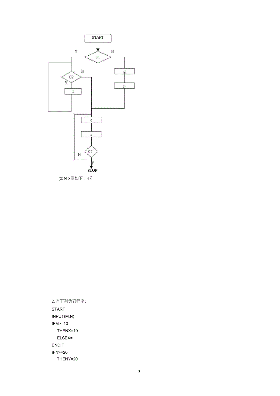 软件工程期末试题_第3页