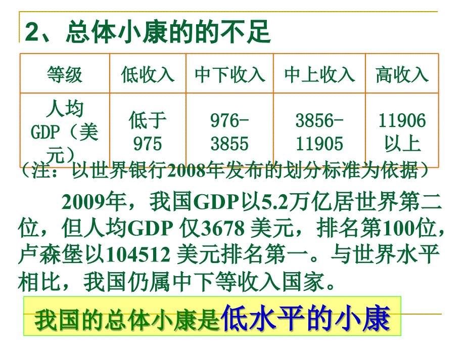 经济生活全面建设小康社会的经济目标教学.ppt_第5页