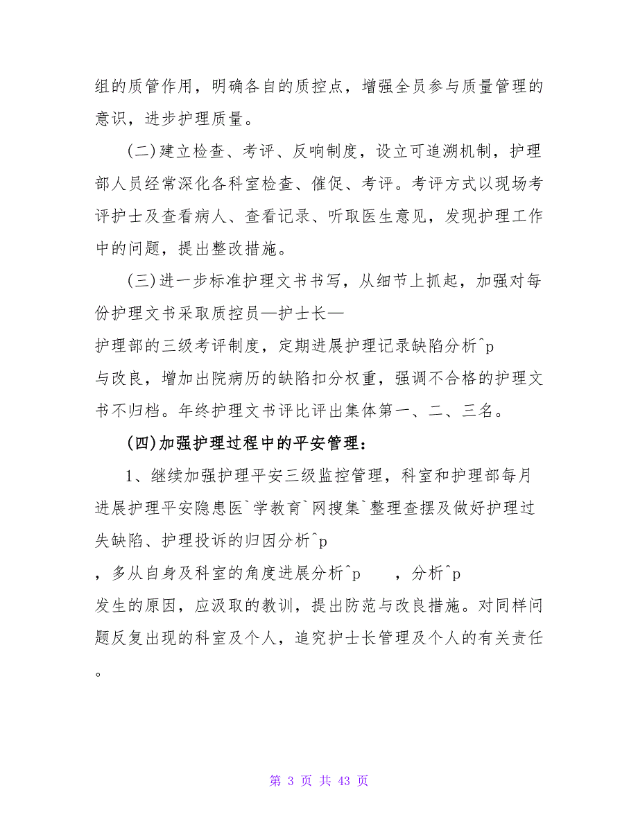 2023护士长工作计划开头_第3页