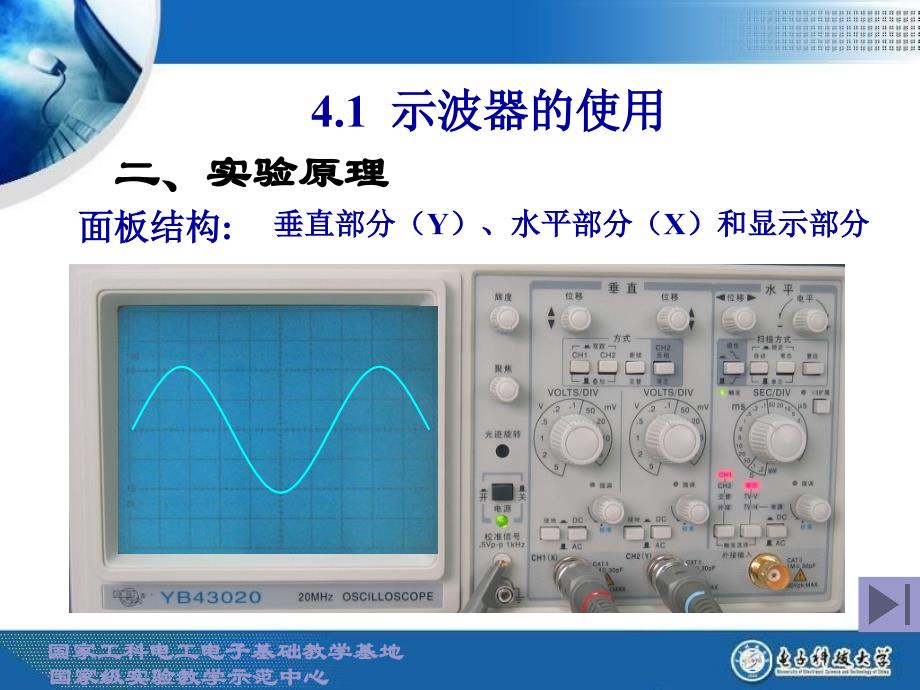 电路技术实验：4-1示波器的使用_第3页