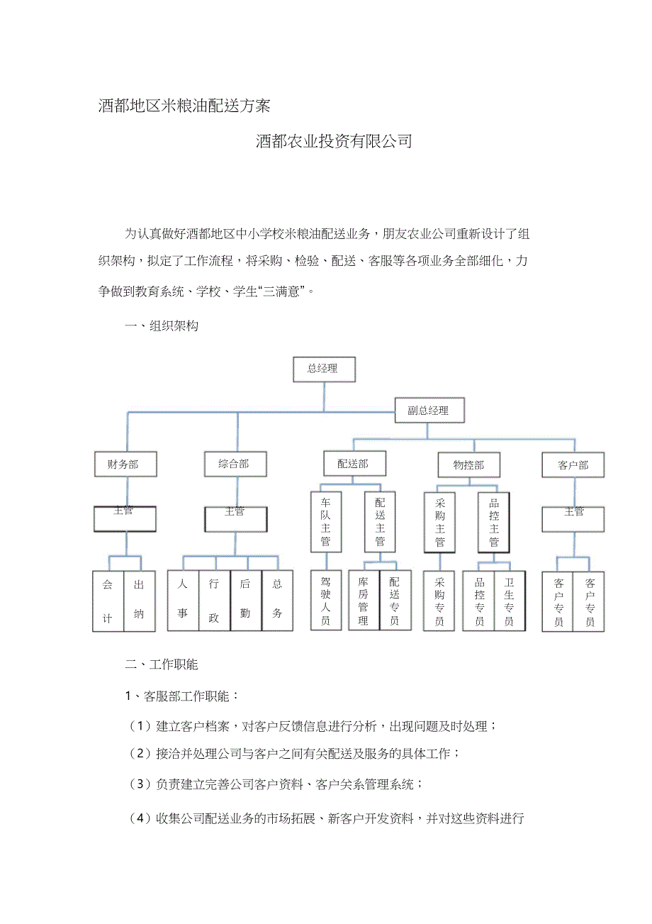 配送实施方案、应急预案等(定)（完整版）_第1页