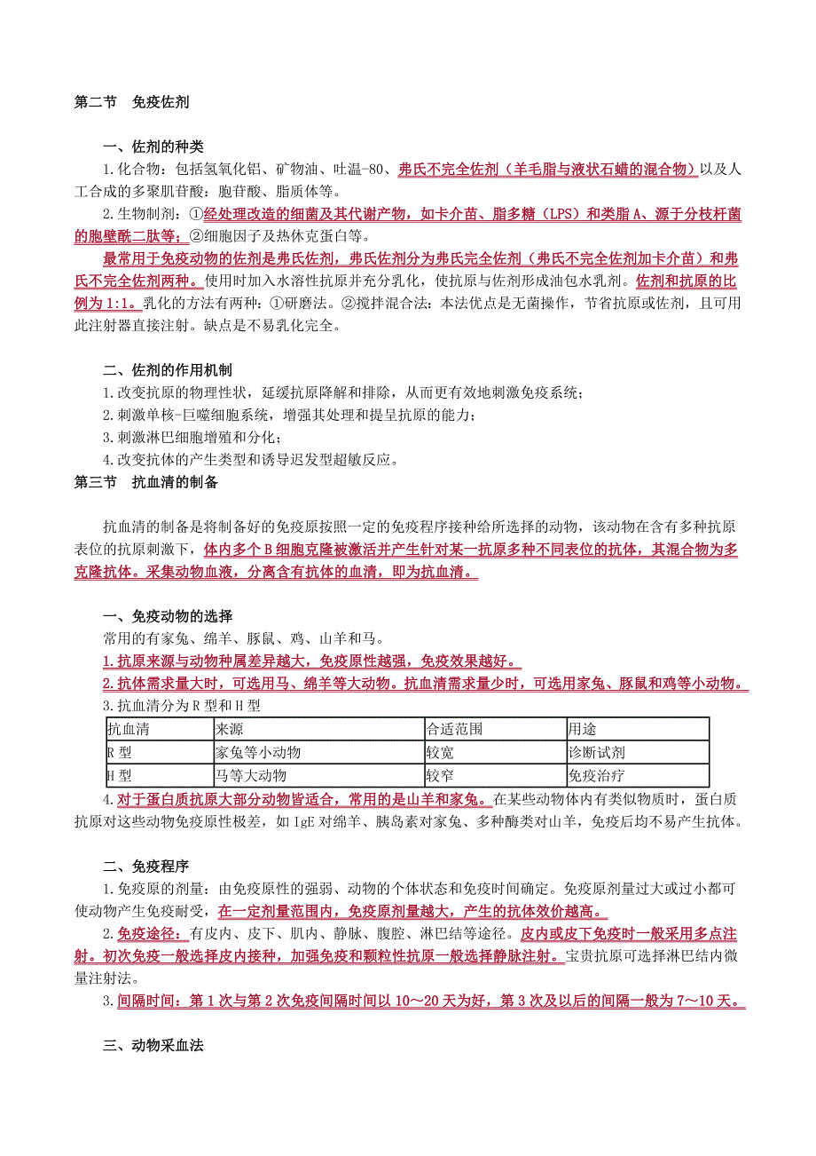 初级检验技师临床免疫学和免疫检验2017年讲义第三章免疫原和抗血清的制备_第3页