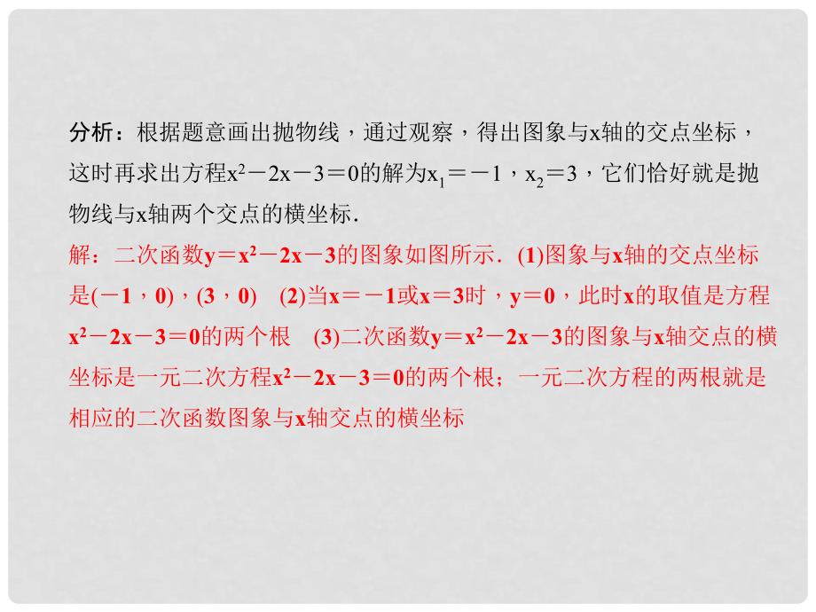 原九年级数学下册 专题课堂（五）二次函数与方程、不等式课件 （新版）北师大版_第3页