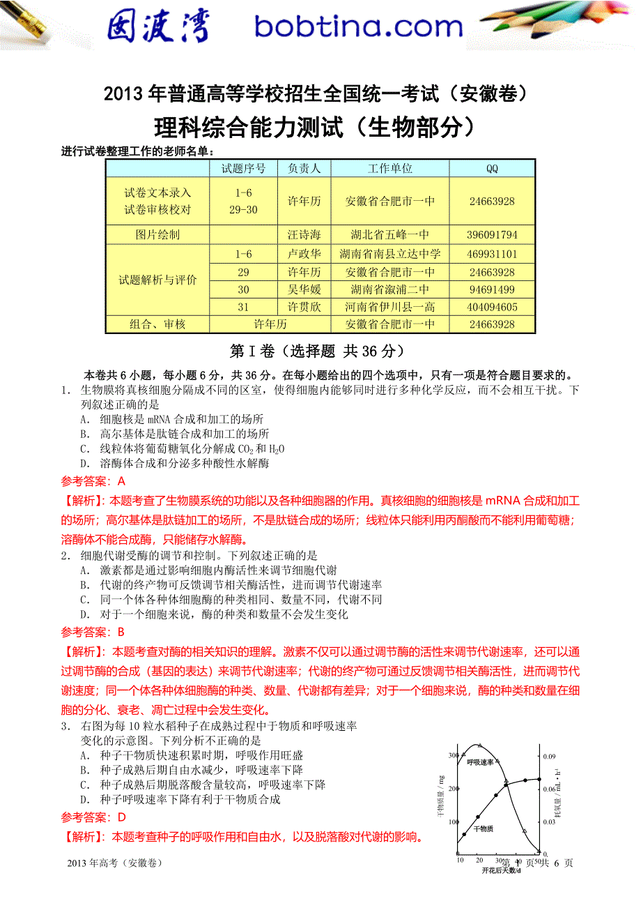 2013年高考安徽卷.doc_第1页