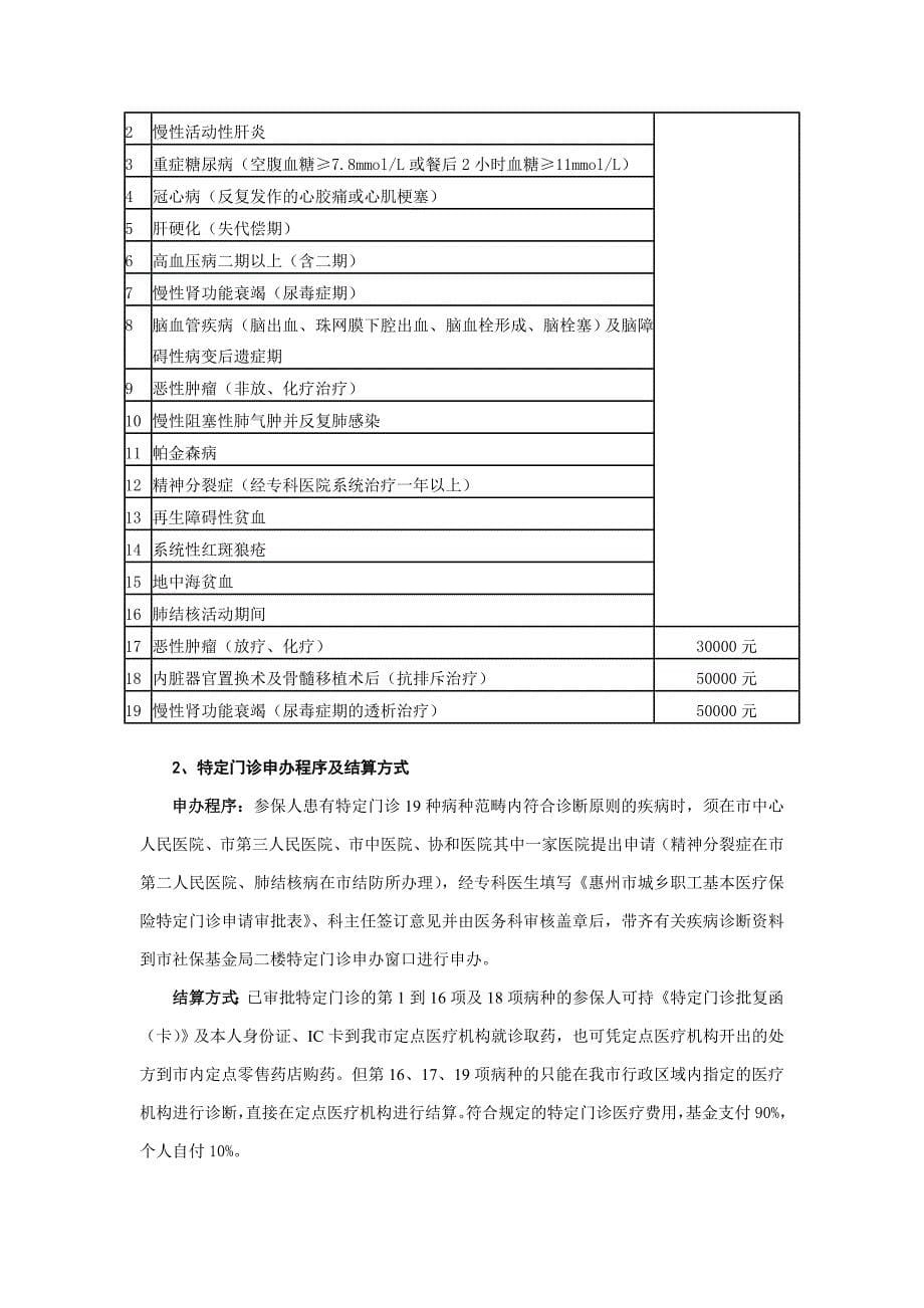 惠州市城镇职工基本医疗保险办事须知_第5页