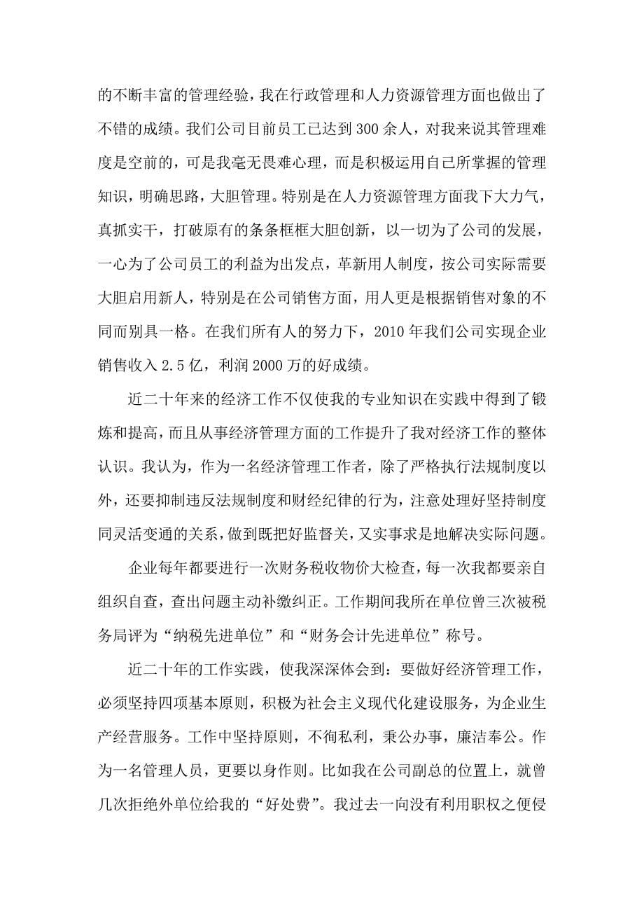 申报高级经济师个人总结.doc_第5页