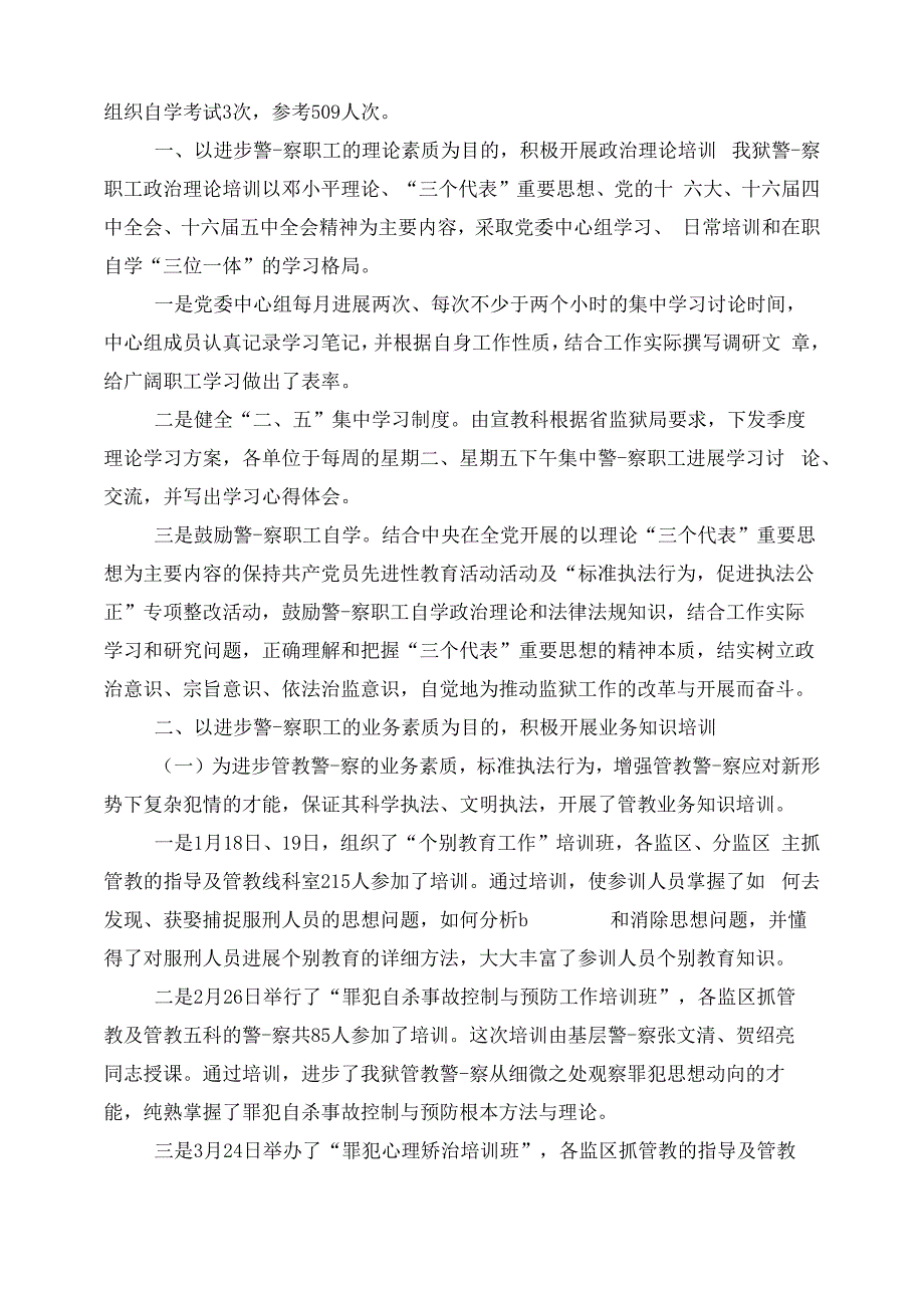 狱警培训心得体会范文5篇_第3页