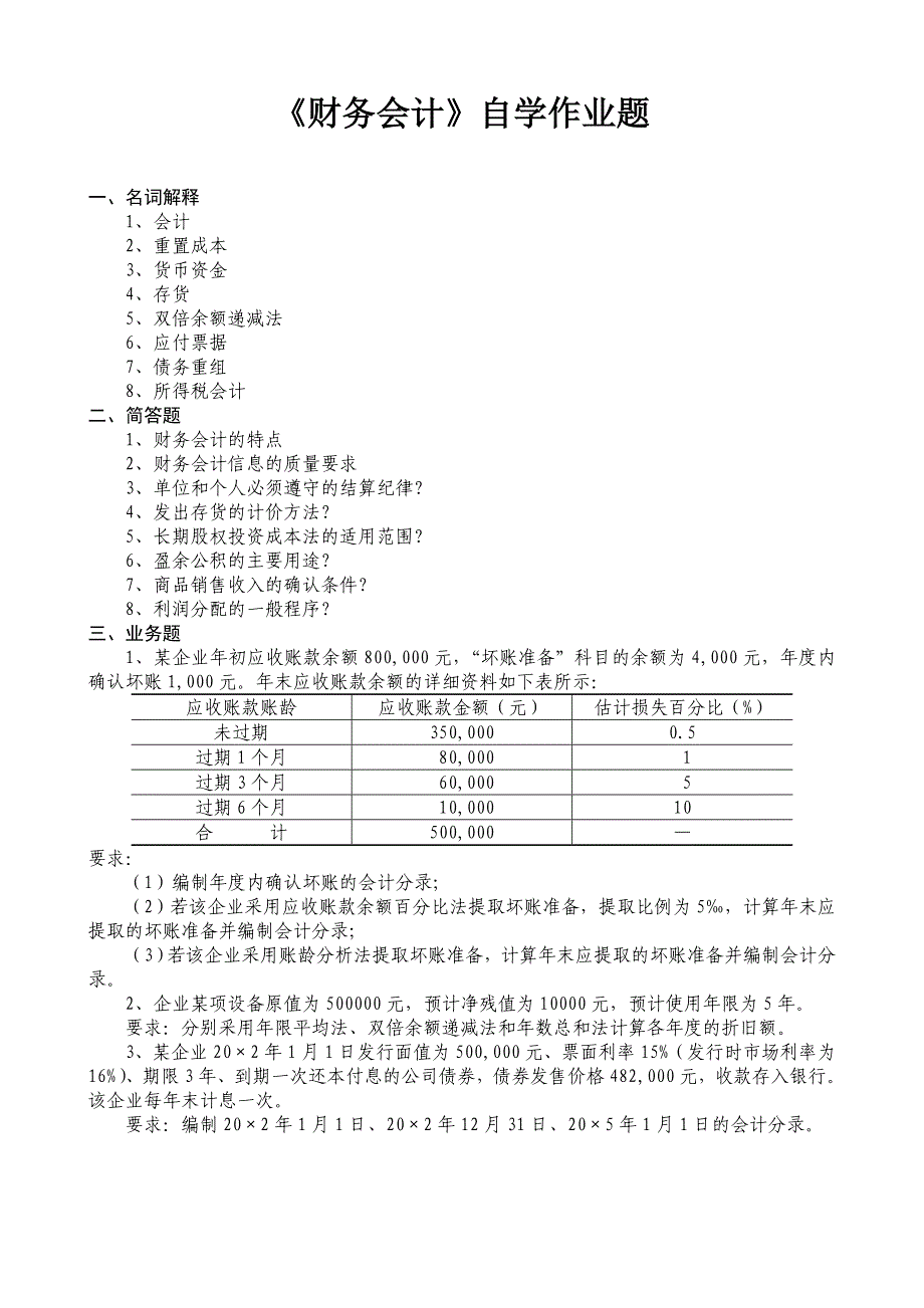 精品资料（2021-2022年收藏）中级财务会计练习题_第1页