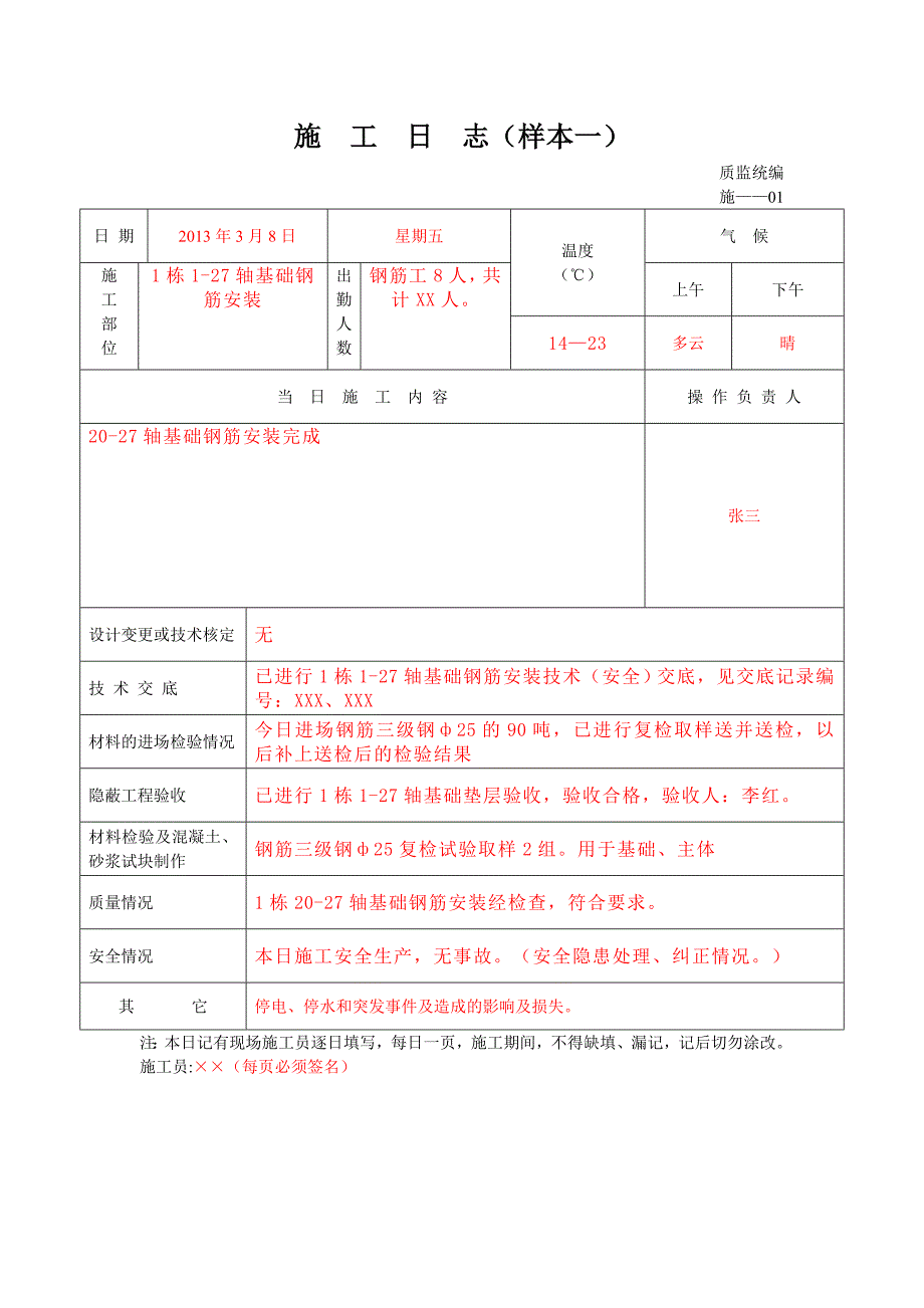 施工日志主要内容_第4页