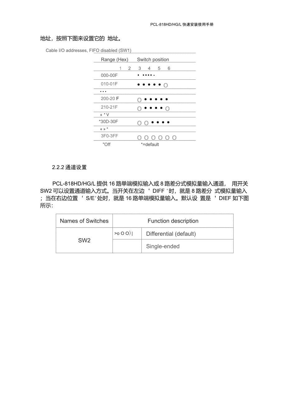 研华数据采集卡PCL-818L中文使用手册_第5页
