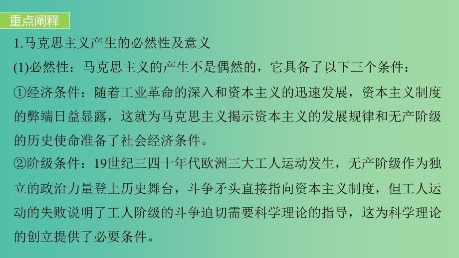 高中历史 第五单元 从科学社会主义理论到社会主义制度的建立 24 单元学习总结课件 新人教版必修1.ppt_第5页