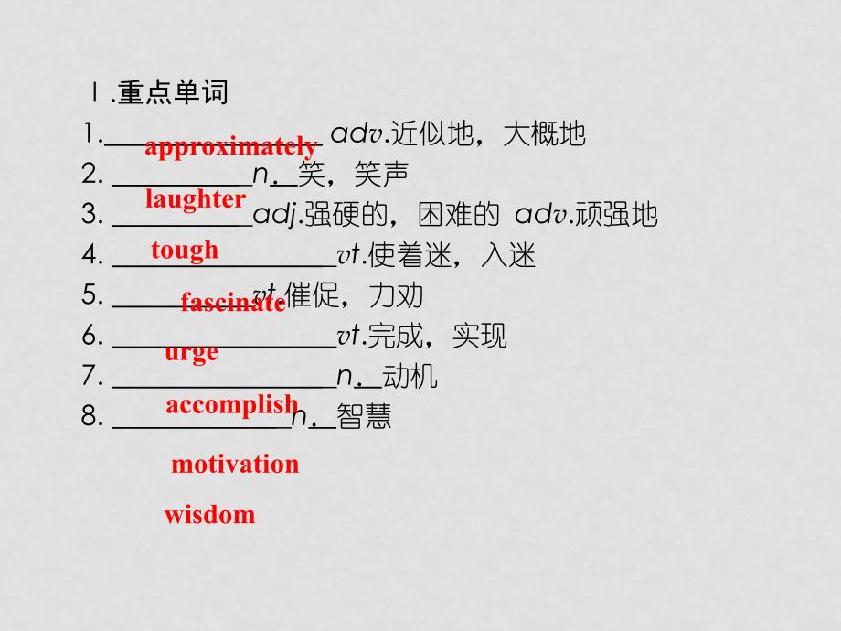 高考英语 Unit1 总复习课件 新人教版选修9_第4页