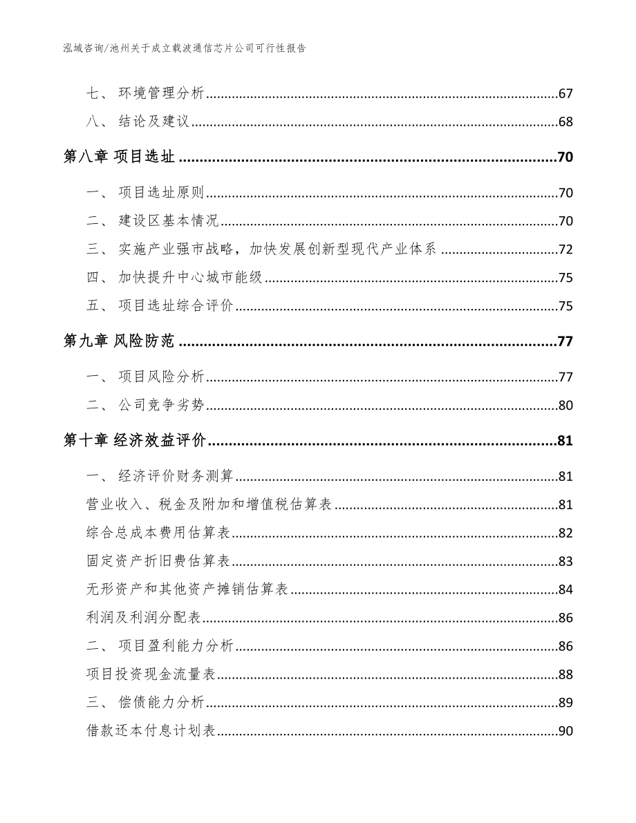 池州关于成立载波通信芯片公司可行性报告（模板范本）_第4页