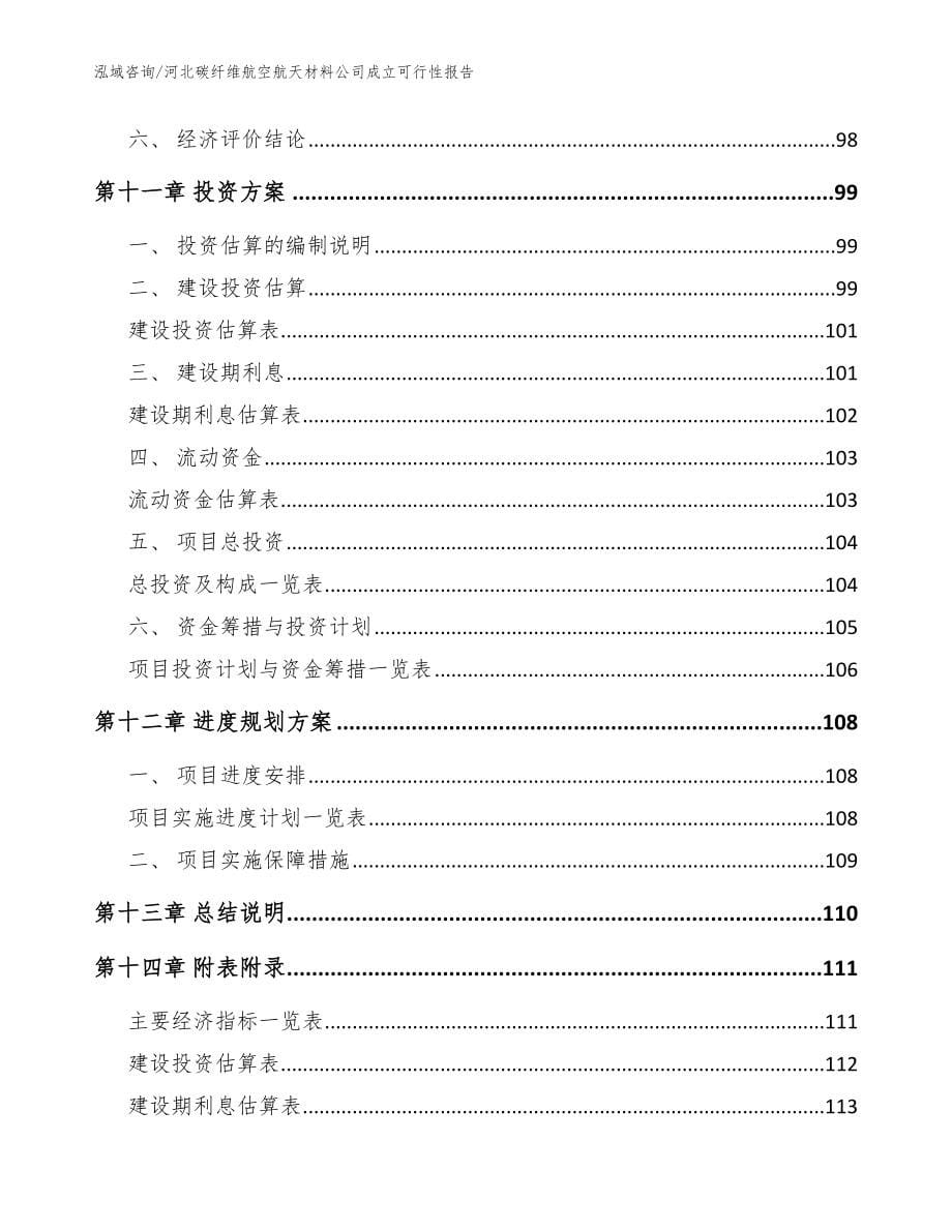 河北碳纤维航空航天材料公司成立可行性报告（模板范本）_第5页