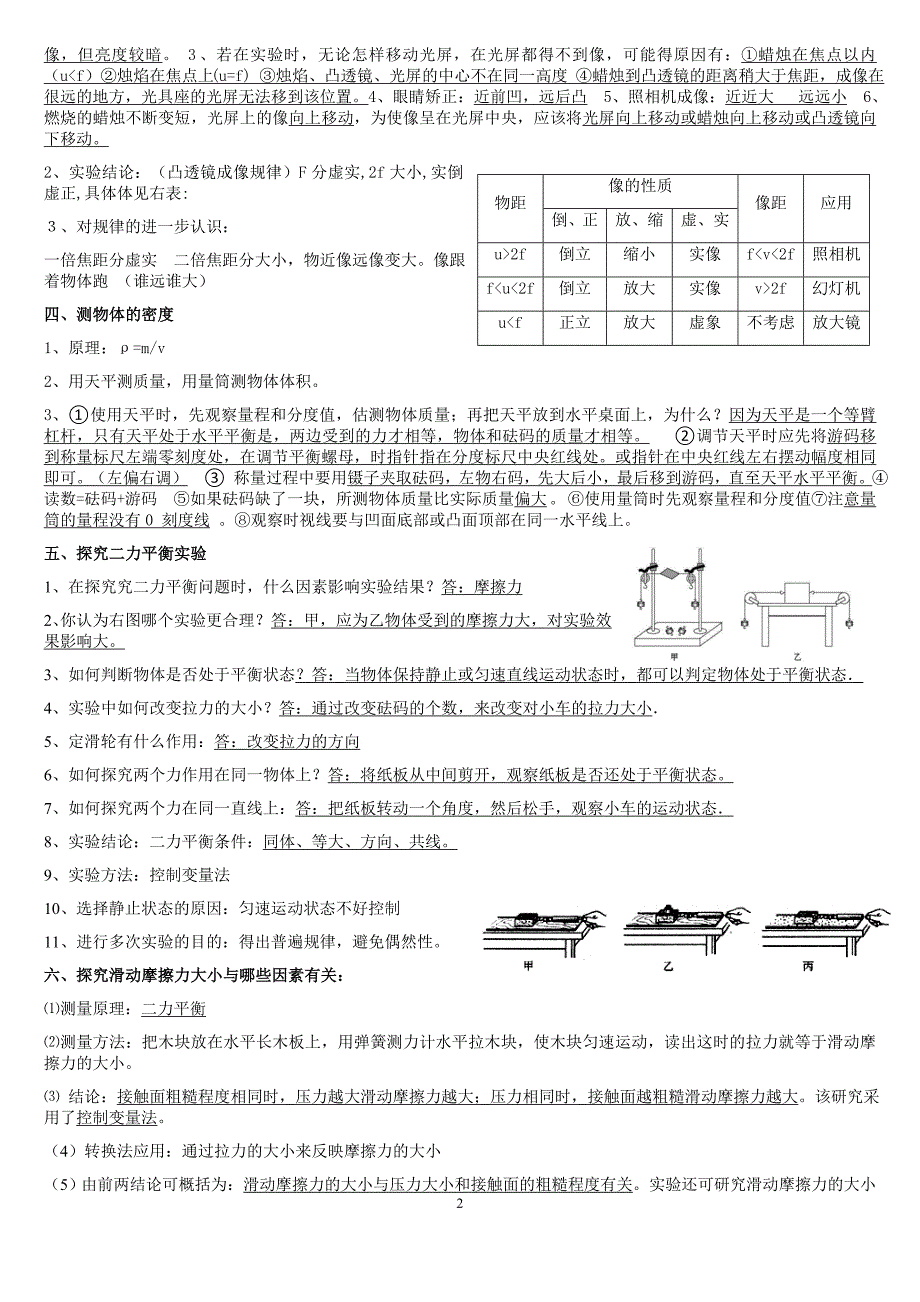 初中物理实验考点总结大全(初三复习用).doc_第2页