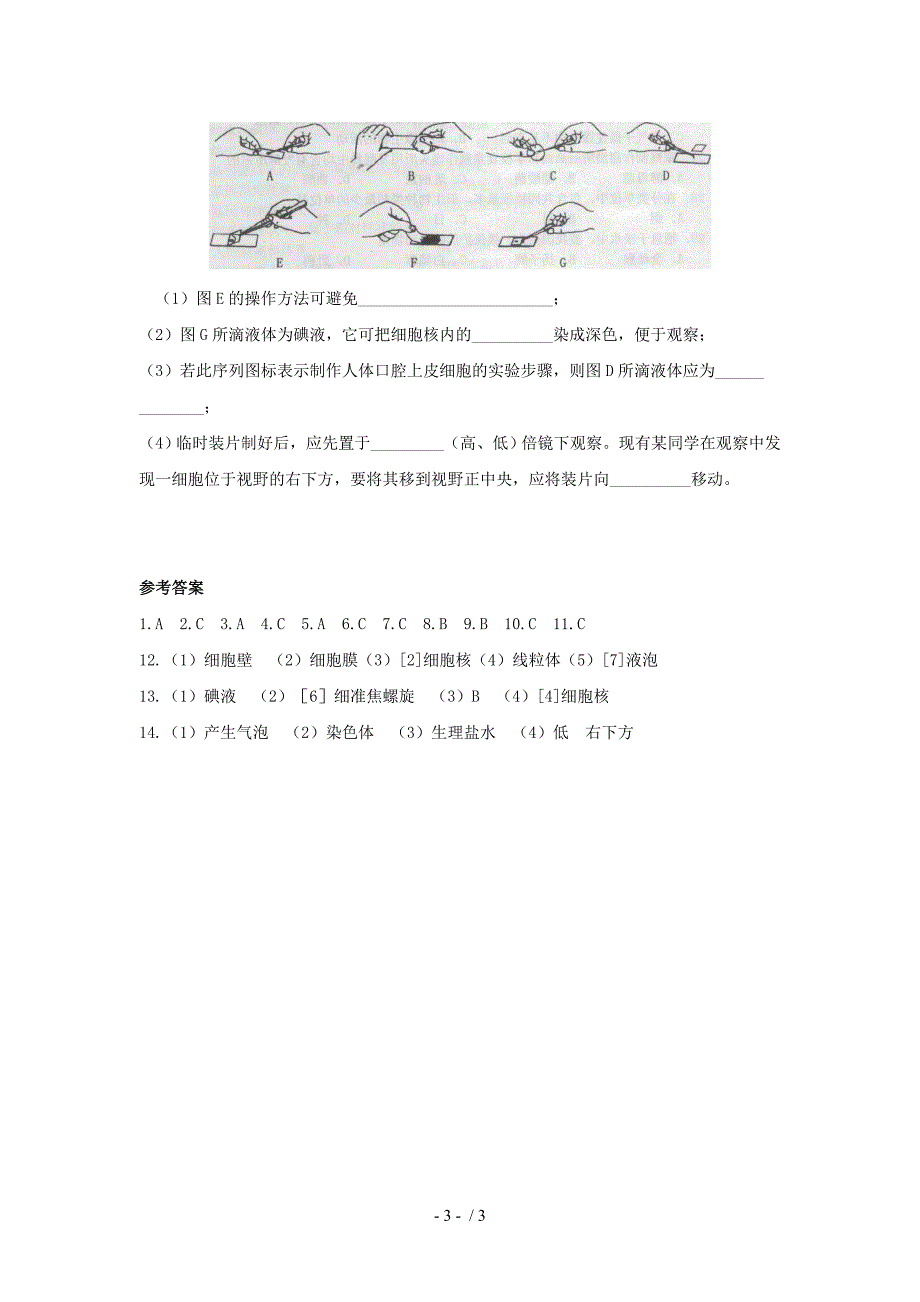 最新七年级生物下第7章第1节生物体的基本结构课件苏科版课件_第3页