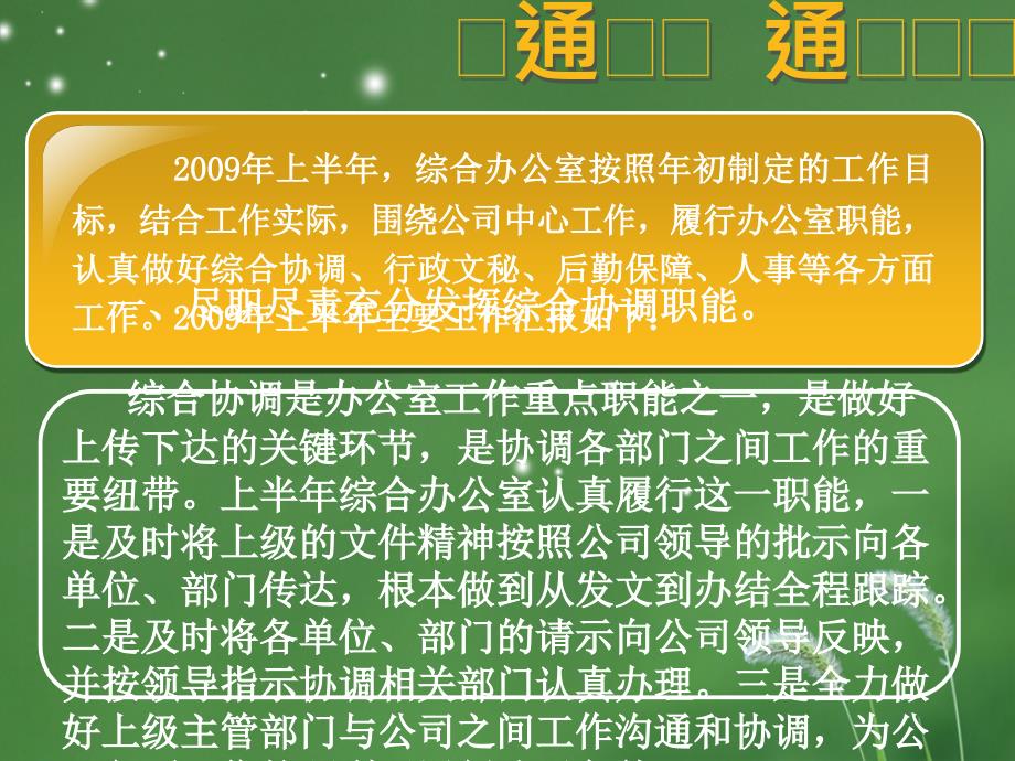 恒瑞综合办公室2009年上半年工作总结和下半年工作计划_第2页