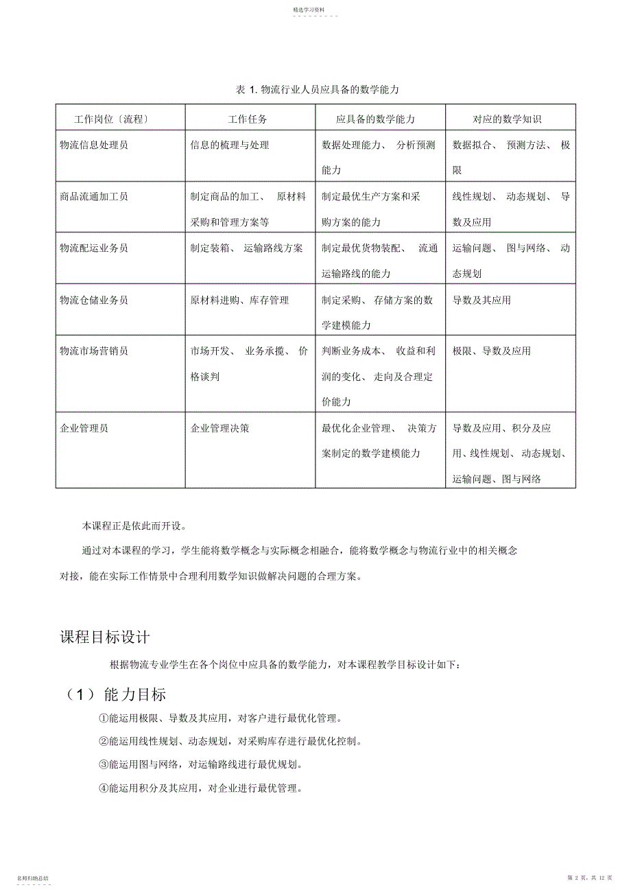 2022年黄华应用数学整体教学设计_第2页