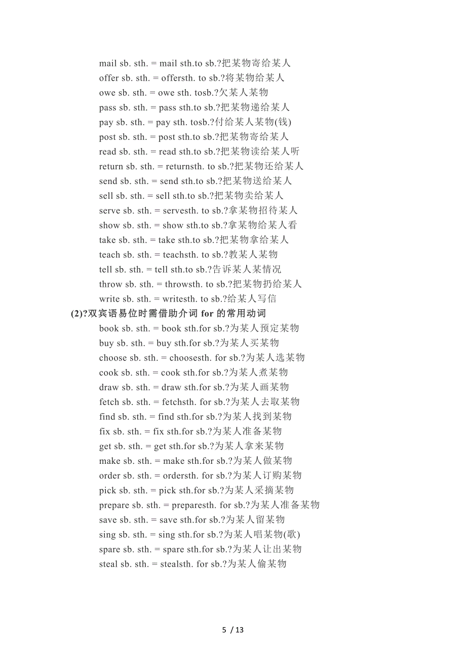 重点词组-固定搭配大全(to-do-doing)_第5页