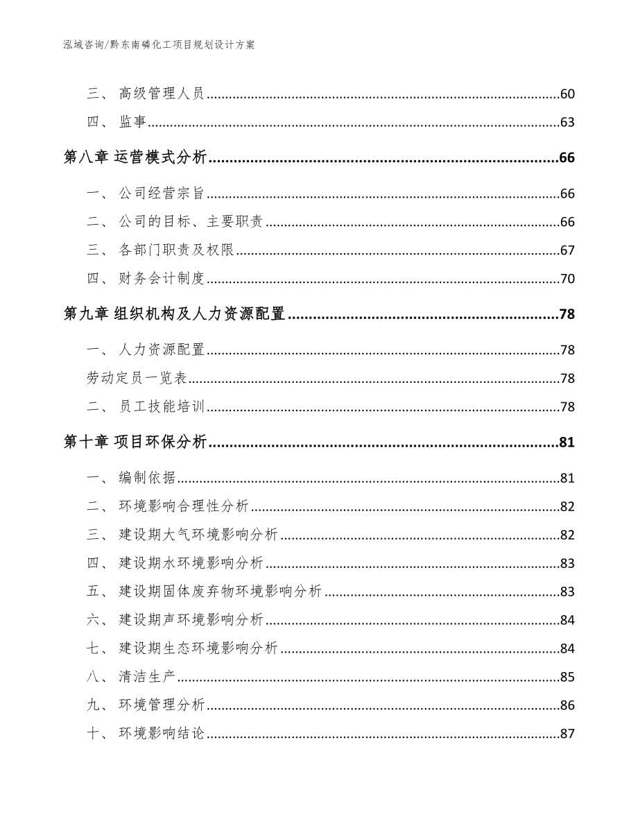 黔东南磷化工项目规划设计方案_第5页